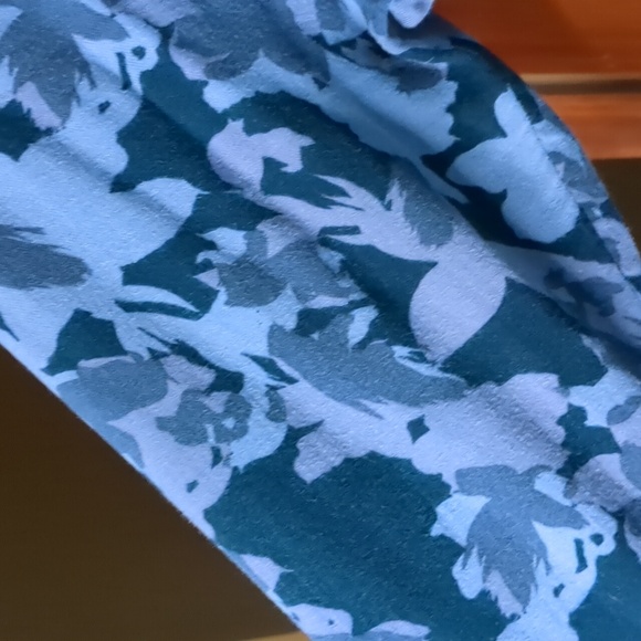 JOE FRESH+*  cotton blend long sleeve half button front collared midi dress camo - Picture 6 of 11